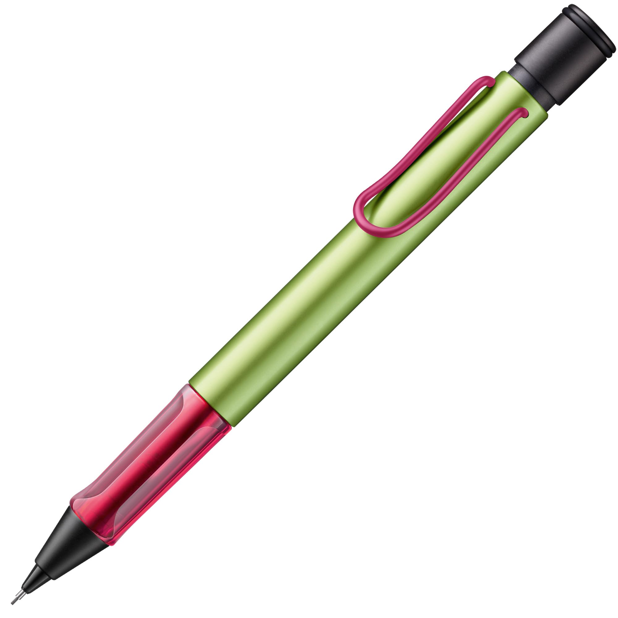 Lamy AL-star disco Druckbleistift - leichter Bleistift mit transparentem, ergonomischem Griff & Gehäuse aus Aluminium - Bleistift mit Feinstrichmine M 41 in Strichbreite 0,5 mm & Radiertip