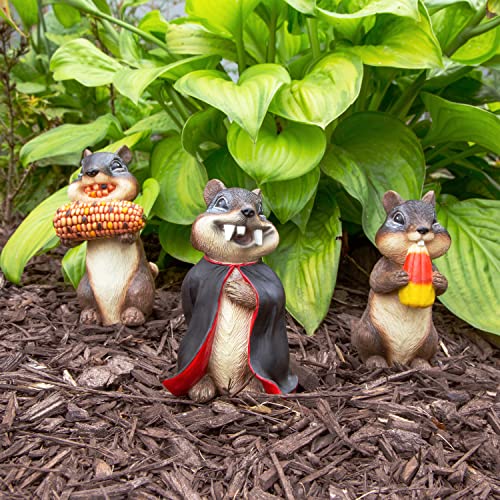 Design House Fall Chipmunks, Resin, Multicolor, 6-inch - Image 3