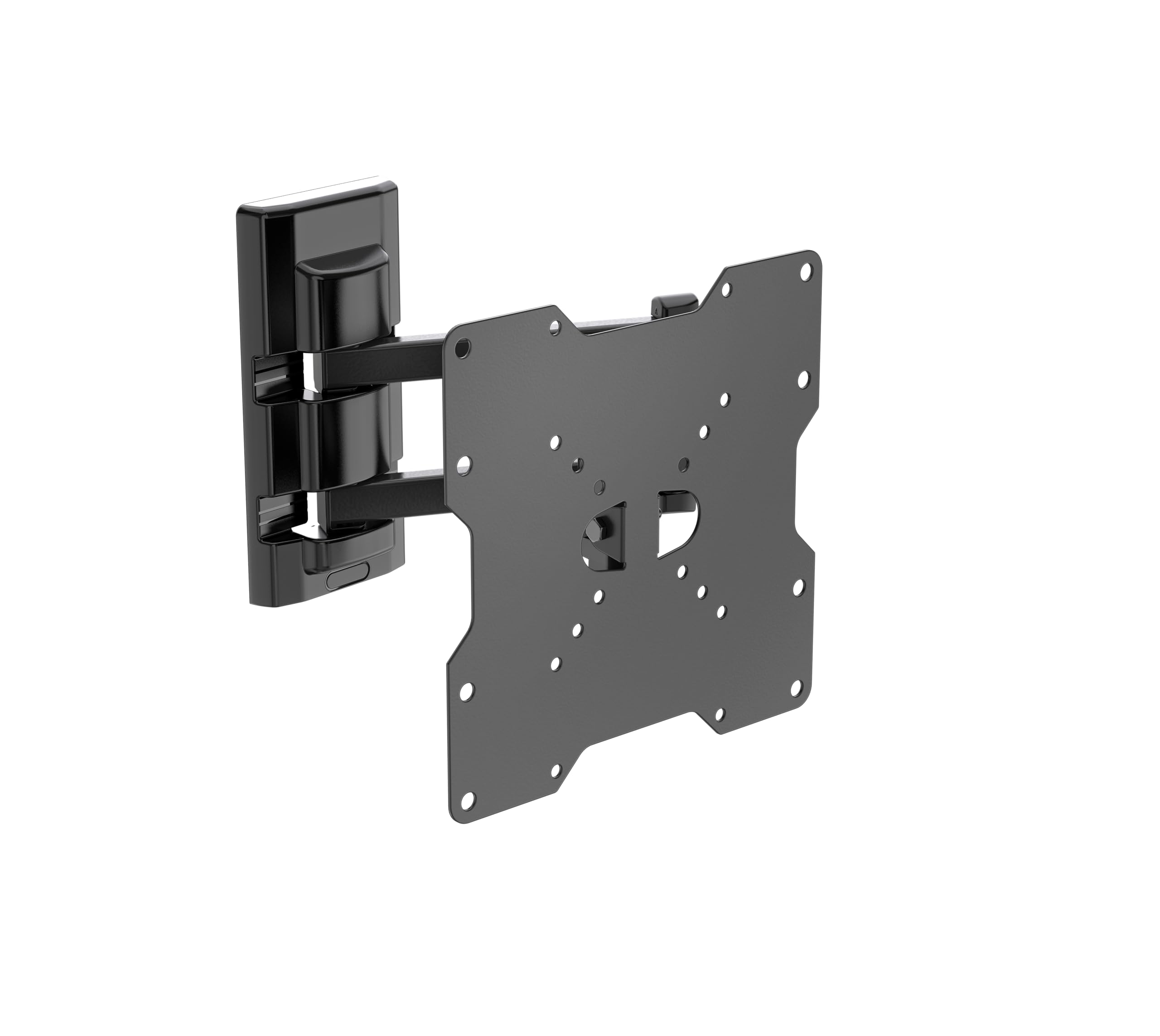 Meliconi FLATSTYLE FDR200, Supporto TV Parete a Doppia Rotazione | Staffa per TV a Schermo Piatto da 26" a 45", Attacco VESA 50-75-100-200, Portata 25 Kg, Tasselli Fischer, Made in Italy, Nero