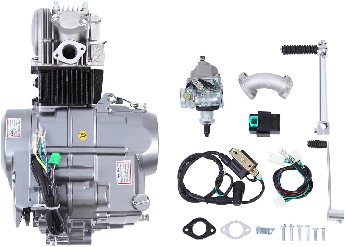 125CC Engine 4 Stroke 1P54FMI Motor Engine Carb Complete Kit Fit for Honda XR50 CRF50 XP CRF 50 70