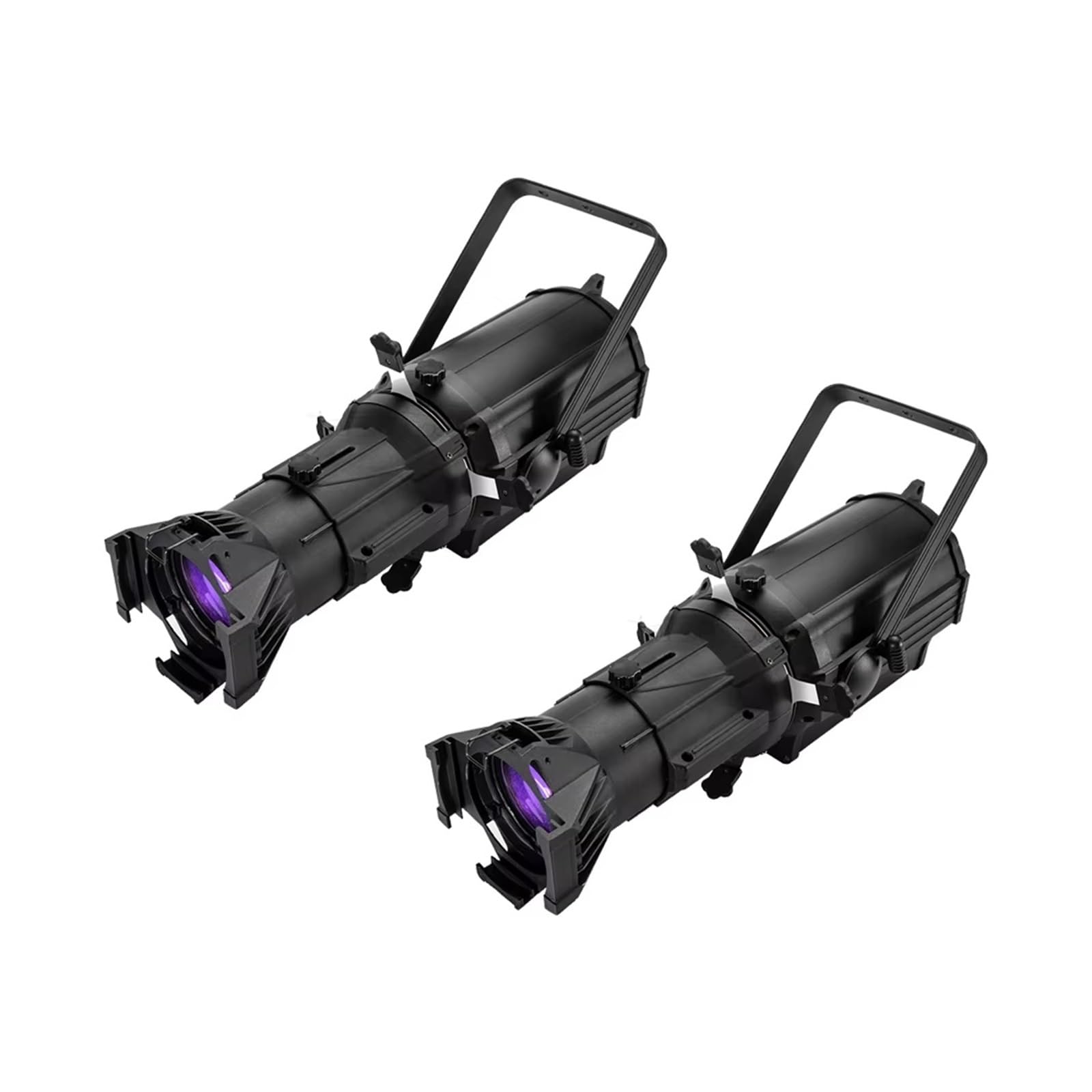 de perfil LED Leko Light de 250 W, cálido y frío/RGBW, for teatro, escenario, formas de luz personalizadas for pasarela de boda.(2PCS Warm Cool White)