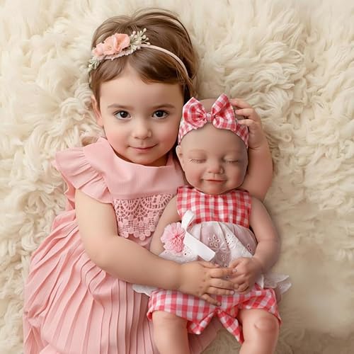 Miniatura 5 de BABESIDE Lifelike Reborn Baby Dolls - 16" Sleeping Full Platinum Silicone Reborn Baby Dolls Girl, Anatomically Correct Newborn Real Life Baby Doll