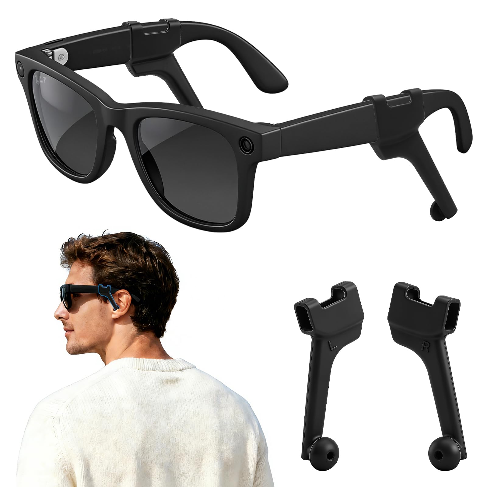 Photo 1 of Voice Focus Privacy Ear Tips for RayBan Meta Gen1/2 Glasses, Increase Privacy Ear Tips, Meta Oakley/Display, Rayneo, XREAL, VITURE, Rokid, Audio Enhancer Reduce Sound Leakage
