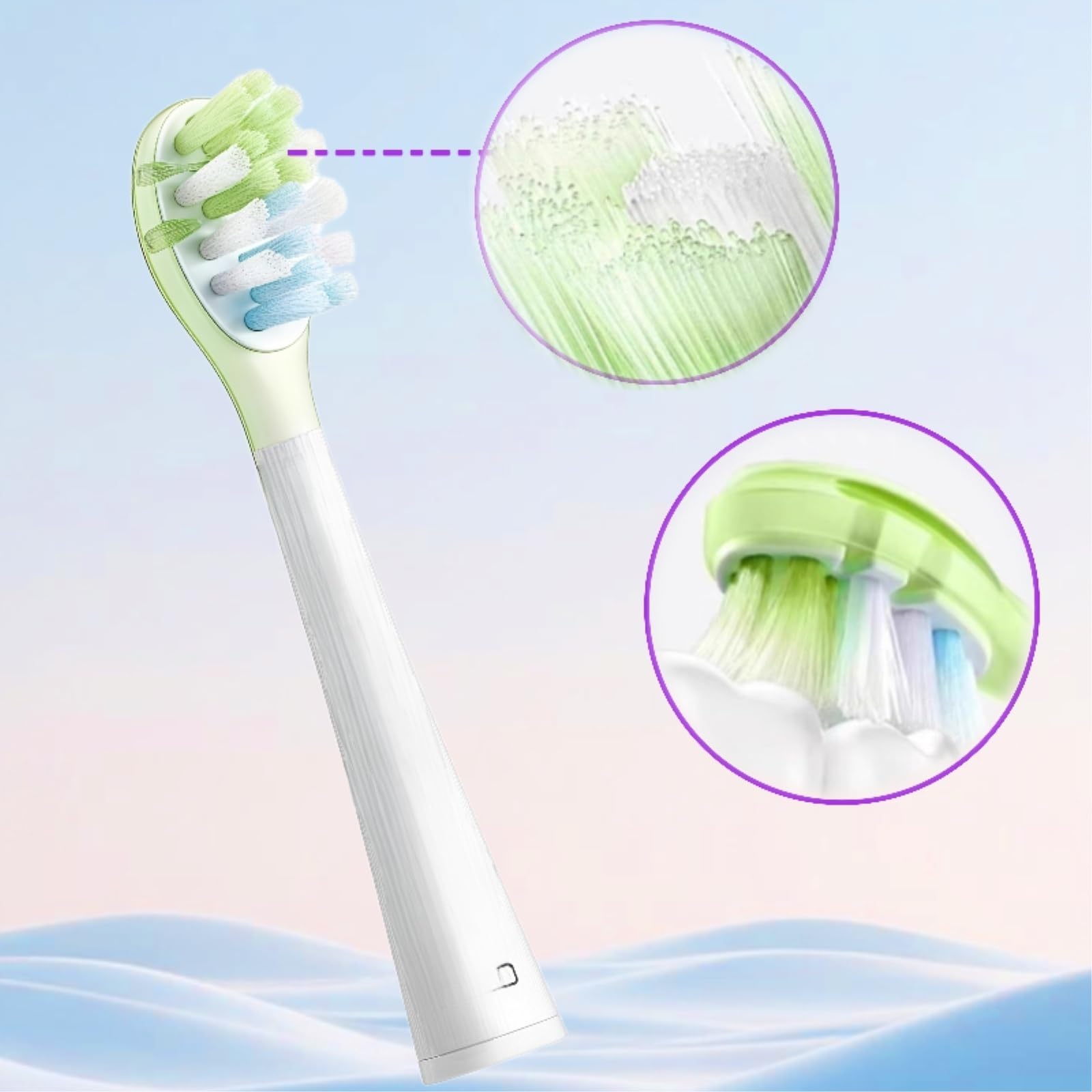 Accesorios Para Cepillos De Dientes Eléctricos Cabezal De Cepillo De Dientes - Compatible Para Usmile T10 Q20 Cepillo De Dientes Eléctrico De La Serie Completa(4pcs)