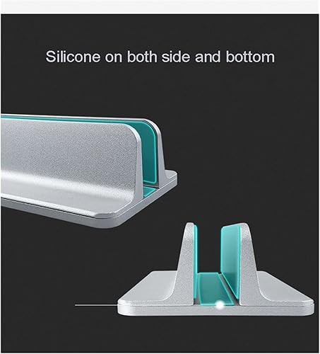 Miniatura 7 de Vertical Adjustable Laptop Stand Aluminium Portable Notebook Mount Support Base Holder for MacBook Pro Air Accessory HC001