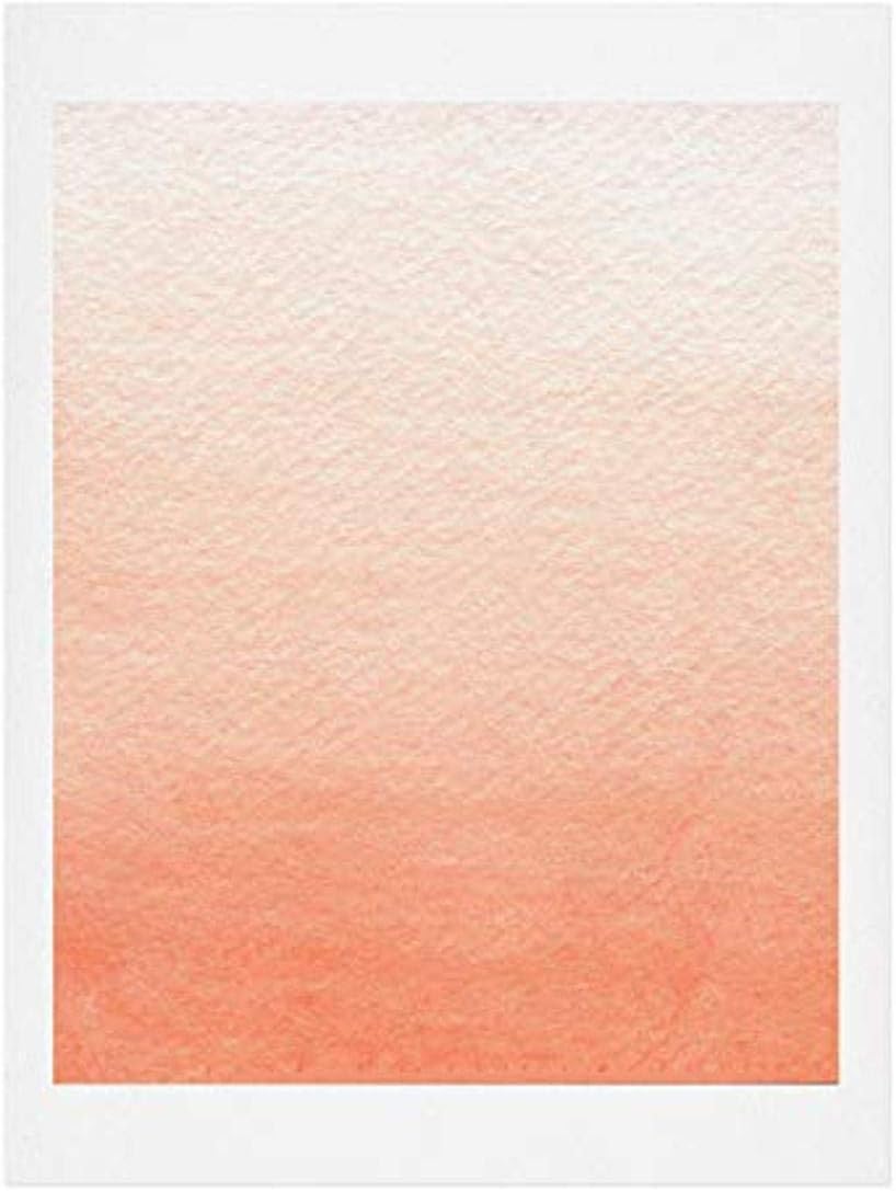 Deny Designs Social Proper Peach Ombre Art Print, 8" x 10", Orange