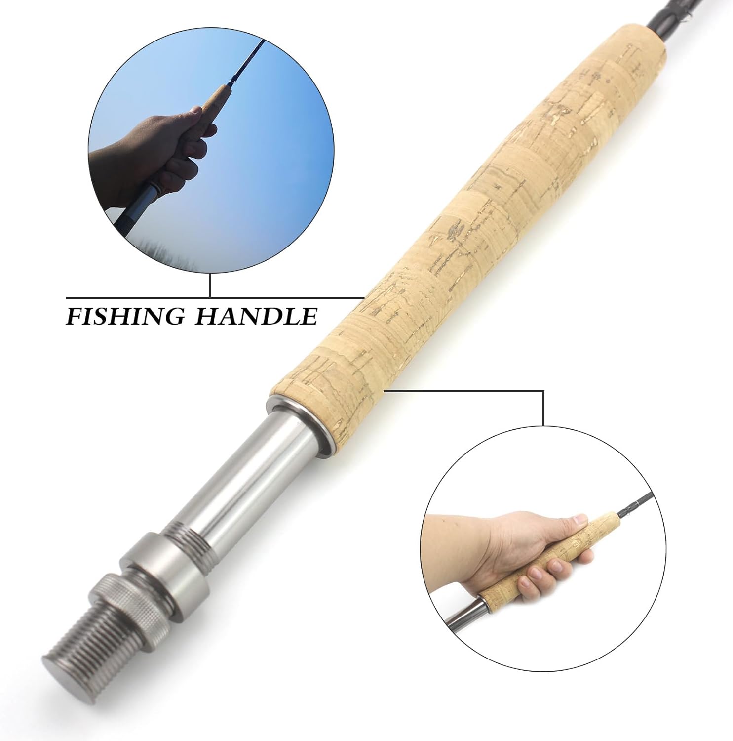 1.98M 2.1M 2.4M 2.7M Telescopic Carbon 4 Sections Fly Fishing Rod Fast Action Freshwater Fly Rods for Trout Salmon Fishing Portable Sea Pole