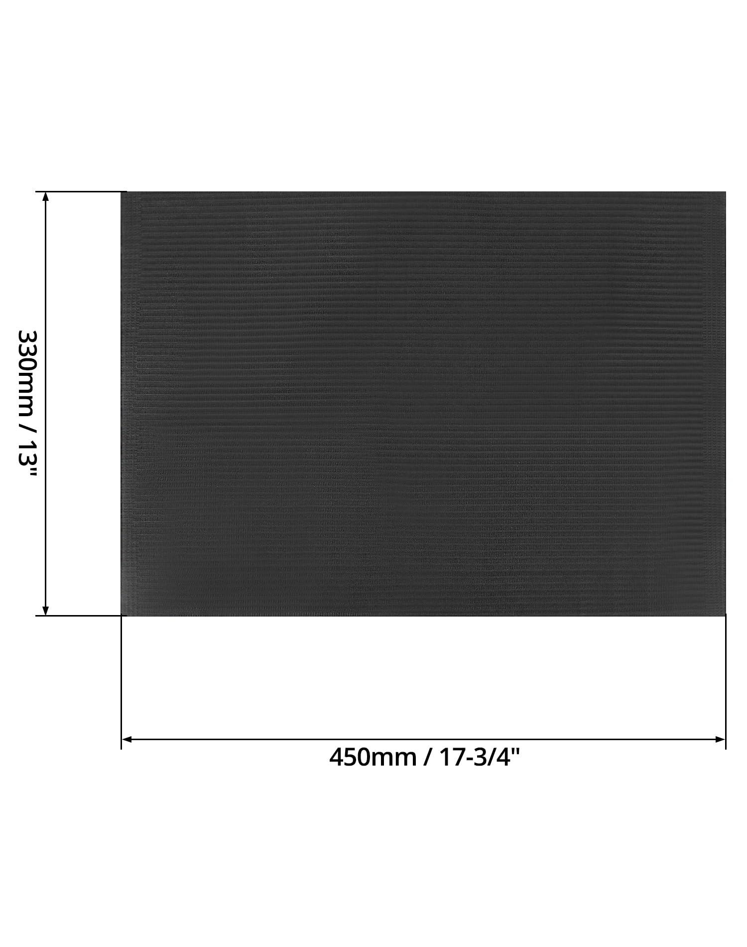 QWORK Baberos Desechables Impermeables 125 Piezas 33x45 cm 3 Capas Negros