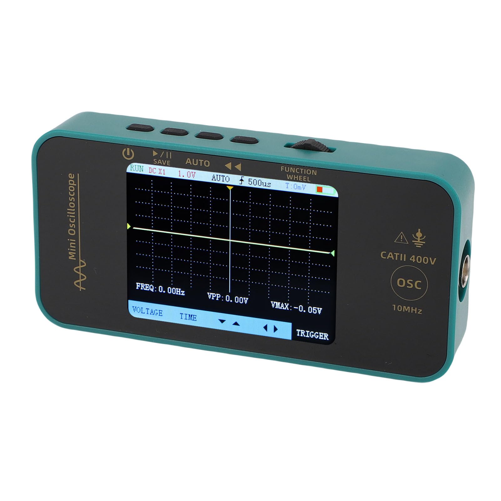 Oscilloscopio Digitale Oscilloscopio Portatile a Canale Singolo 10MHZ Display Intuitivo per Hobbisti Schermo a Colori