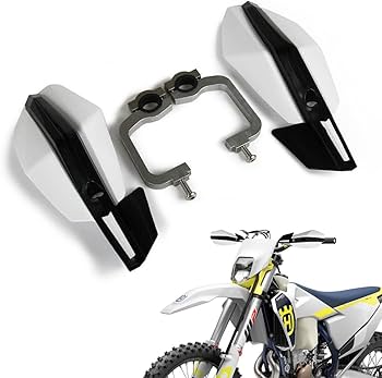 Amazon.com: POWERPARTS Enduro Motocross White Handguard Compatible