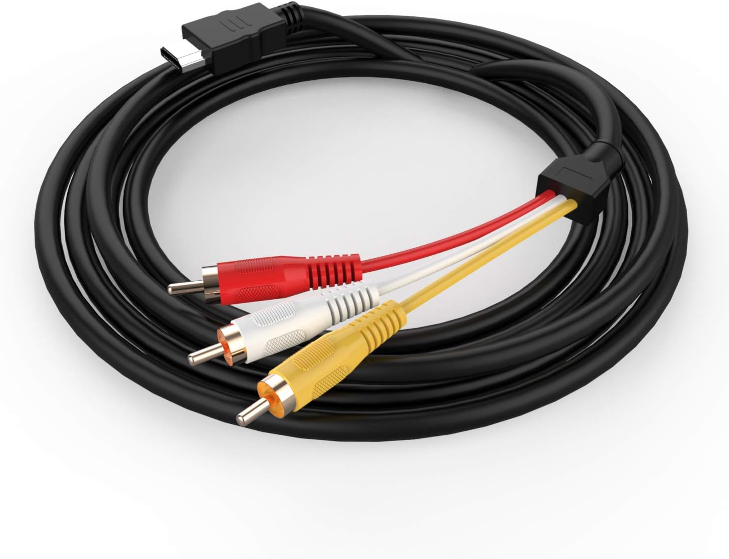 HDMI to RCA Cable, HDMI to AV Adapter HDMI to 3-RCA Composite Cord Transmitter