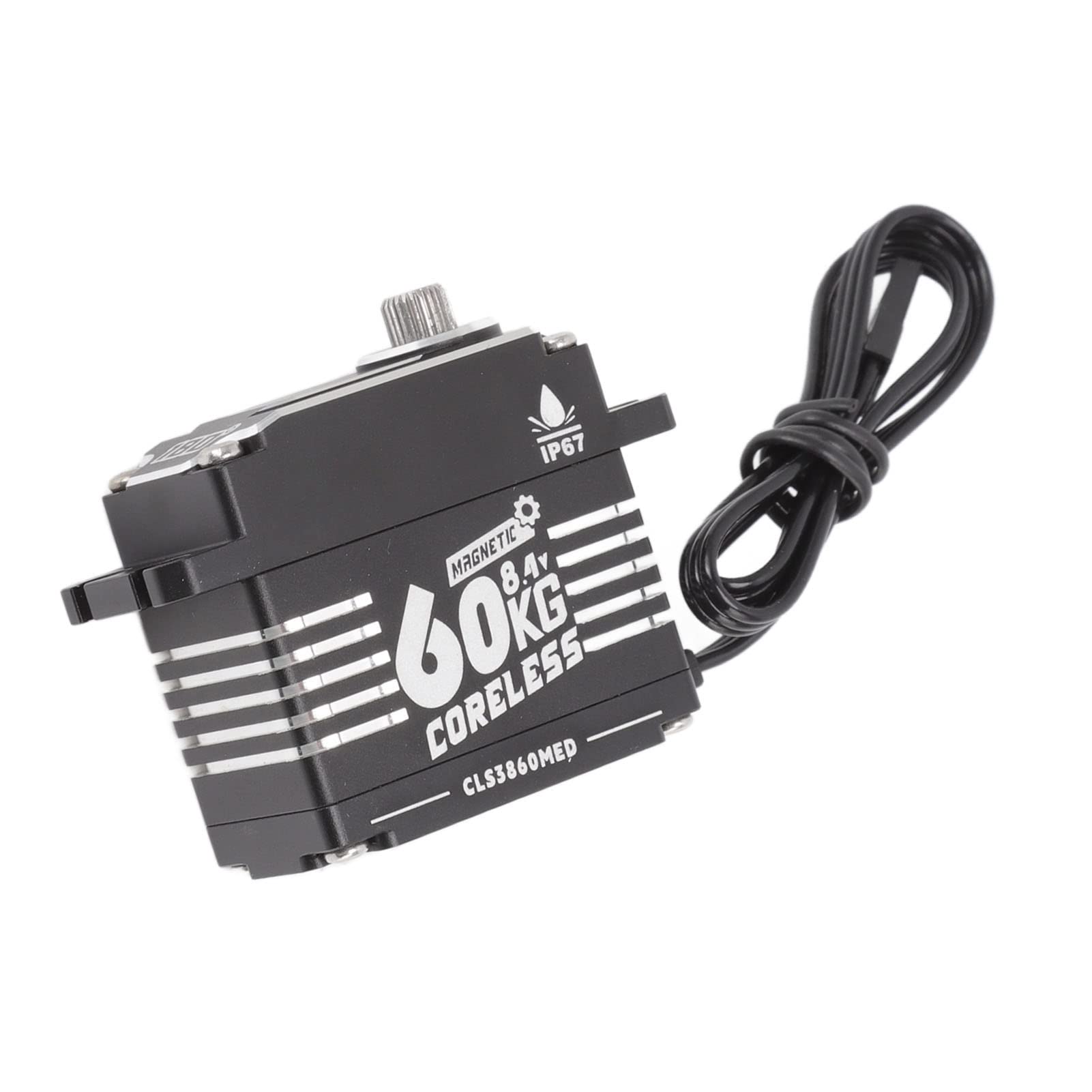 Drfeify FLASH HOBBY Serwo Przekładni RC Programowalna Przekładnia Kierownicza RC ze Stopu Aluminium Silnik Bezrdzeniowy 60 Kg IP67 Wodoodporny 6 V do 8,4 V dla Samochodów Roboty Ramiona Mechaniczne