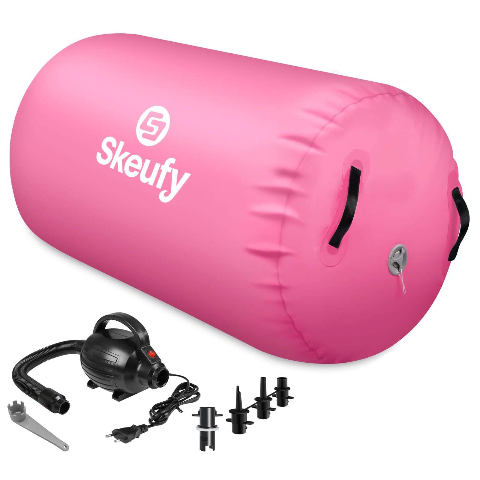 Skeufy Air Matte Track, Tappeto Gonfiabile per Ginnastica e Yoga con Pompa Elettrica, Airroll Air Rolle per Ginnastica, Tappeto da Ginnastica, Tappeto Sportivo per Casa e All'aperto'