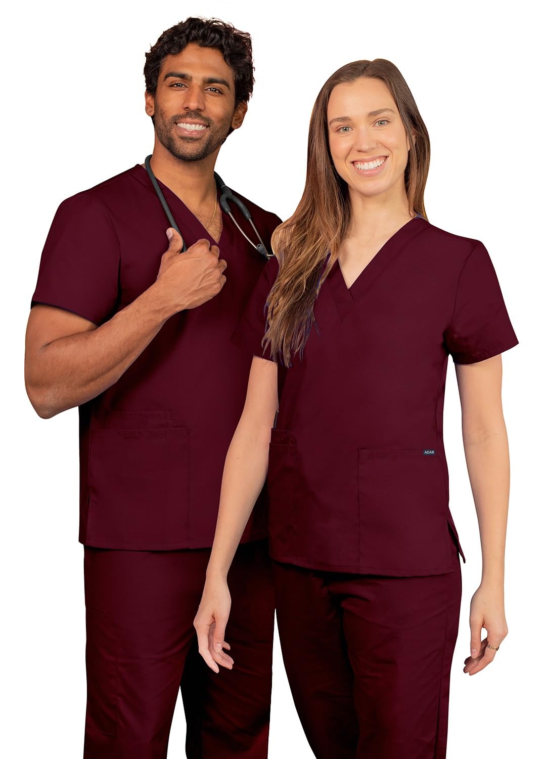 Adar Universal Abbigliamento Medico Unisex - Uniforme Infermiera Scollo a V