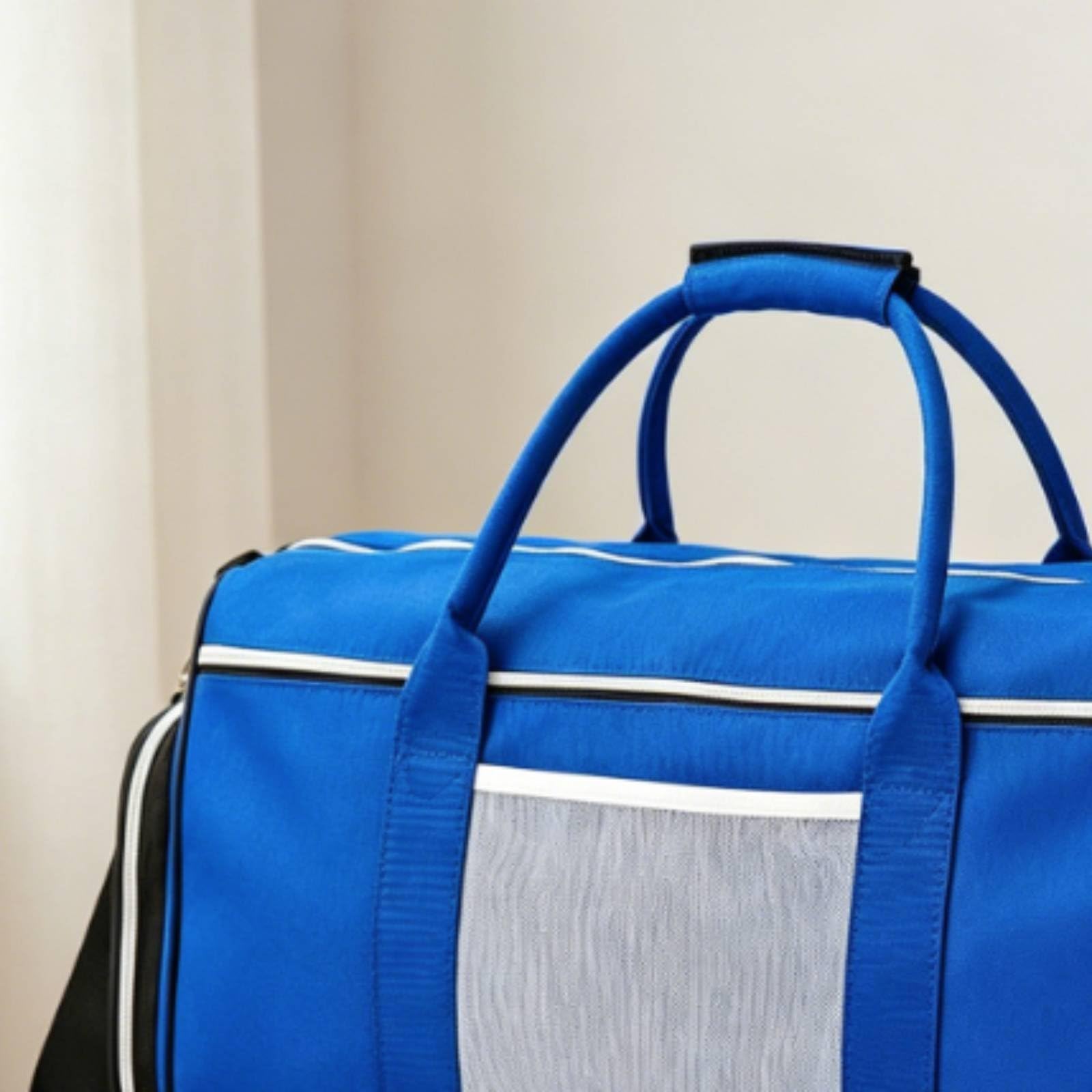 Borsa Sportiva Borsone Palestra Borsa da Viaggio Borsa Allenamento Scomparto Scarpe in Poliestere Leggera E Maneggevole per Trasporto Comodo Adatta a