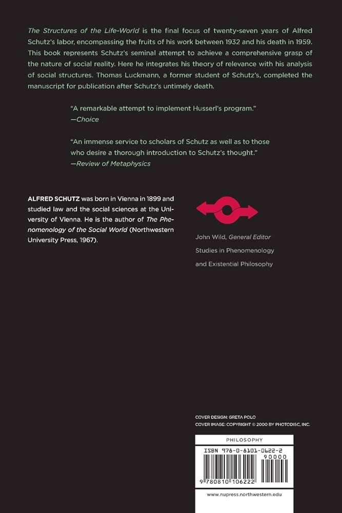 Structures of the Life-World, Vol. 1 (Studies in