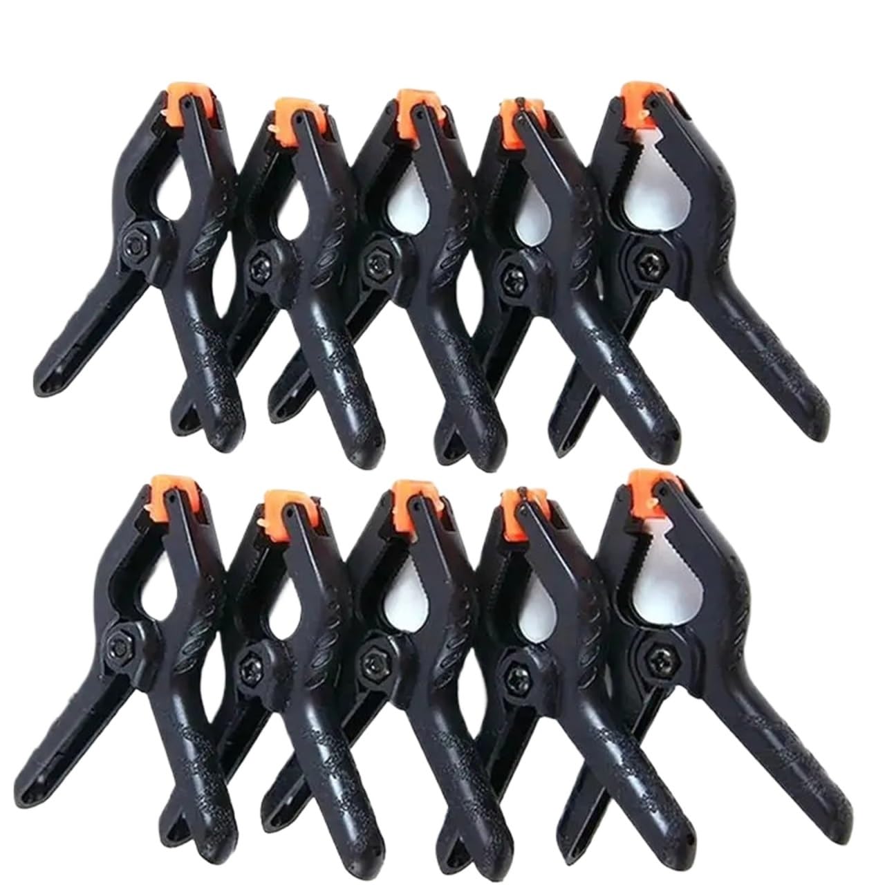 20 abrazaderas de palanca nailon plástico portátiles, herramientas manuales bricolaje for carpintería, clip resorte, abrazadera fondo for estudio fotográfico Para Proyectos De Bricolaje(3.5inch)