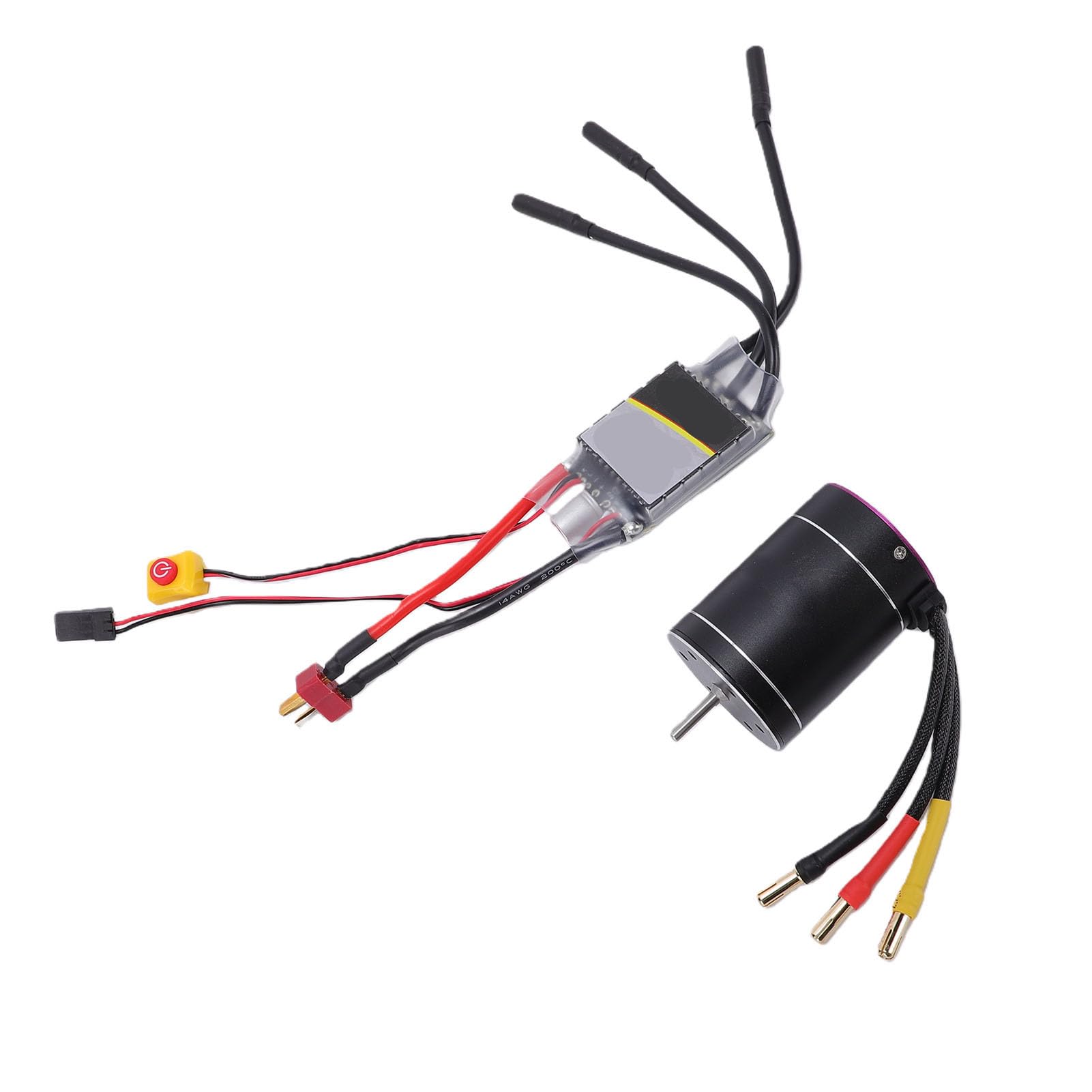 Generic RC bezszczotkowy silnik ESC Combo 3650 3300KV wysoka prędkość do 1/10 1/8 skala RC ciężarówki łodzie wodoodporny stop aluminium