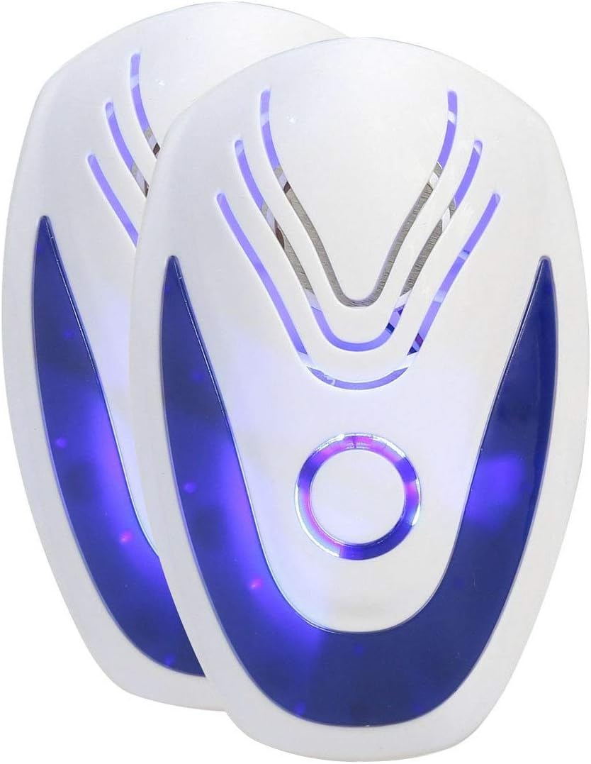 Pecosso Ultrasonic Pest Repeller, 2 Pack Indoor Pest Control Insect Repellent against Mosquitoes Rats Spiders Cockroaches And Flies