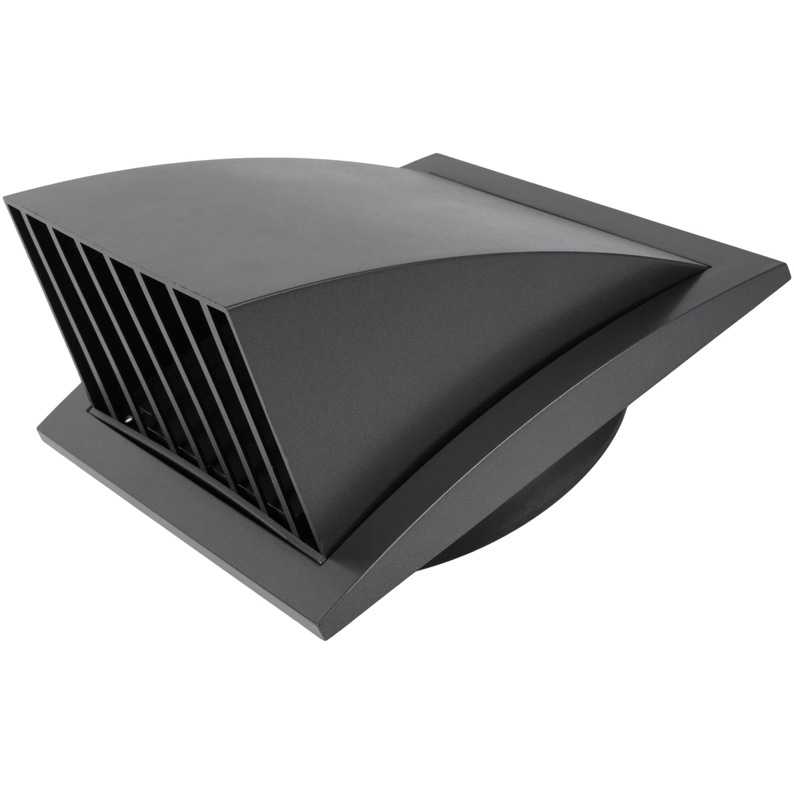 ECOPRO VENT 150mm Exhaust Vent Cover with Backdraft Damper - Anthracite ABS Plastic Extractor Fan Vent Cover - Weather Resistant Hooded 150mm Tumble Dryer Vent Cover for Exterior Walls — image 1