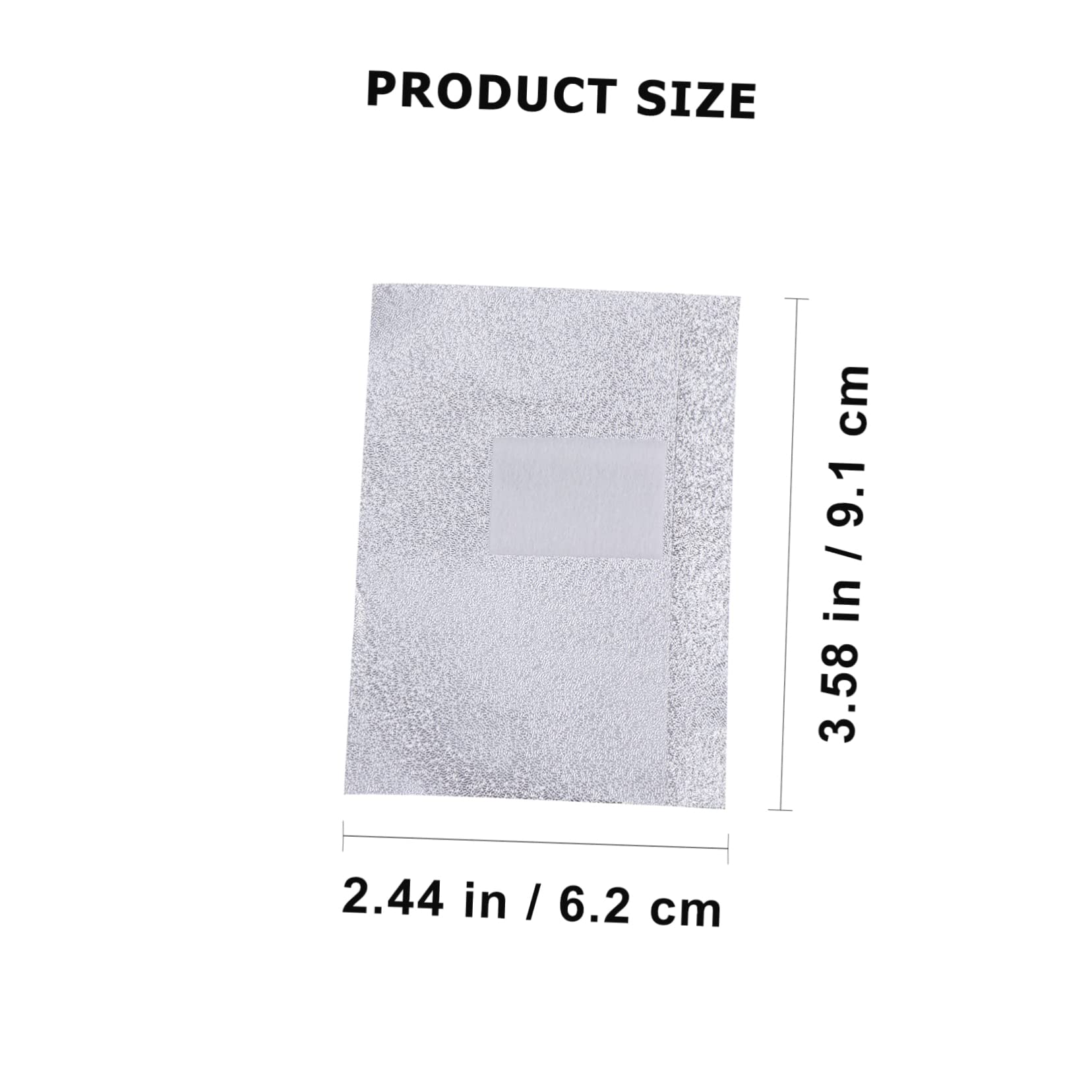 MUSISALY 5 Packs Nail Foil Wrap Nail Art Soak off Remover 500pcs Pads Non-velvet