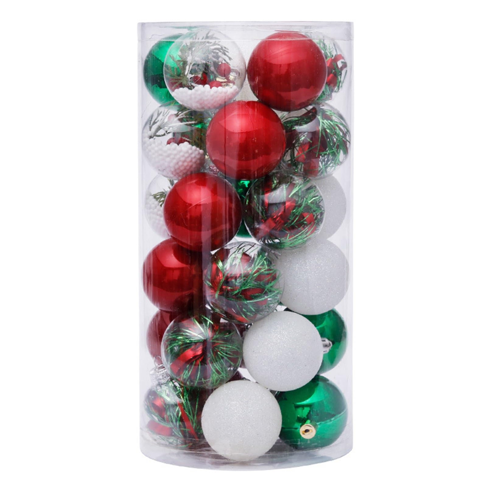 Palline di Natale Set di decorazioni natalizie da 6 cm/30 palline di Natale per Albero di Natale, Festa, Matrimonio