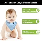 COOLBEBE Mise à jour 3-in-1 Coussin d'insertion pour nouveau-né - Plaque de coussin d'insert pour siège de carrosserie extra doux, parfait pour les sièges auto, Poussettes, Échangistes