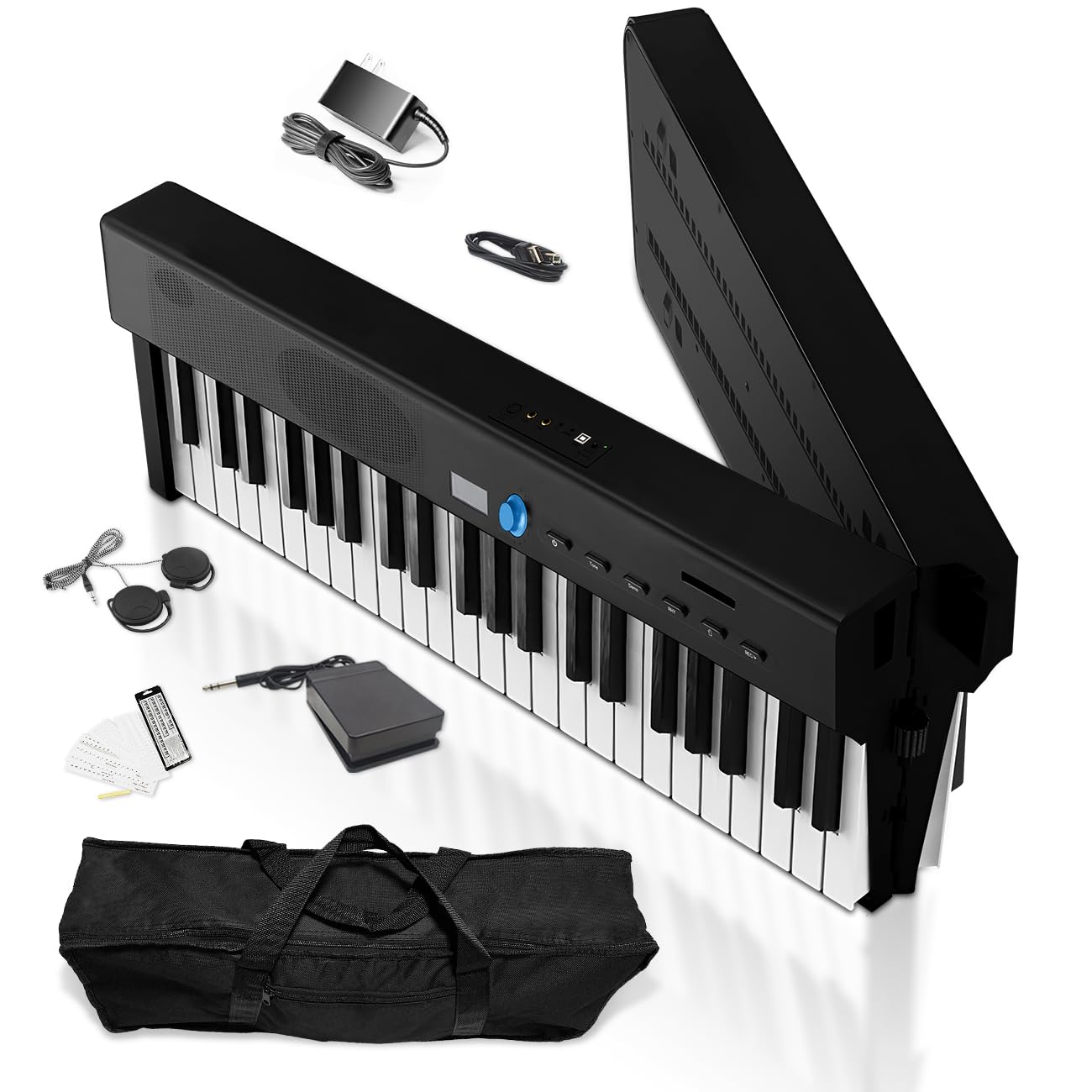 Amazon.com: Longeye Folding Piano Keyboard 88 Key Portable Digital