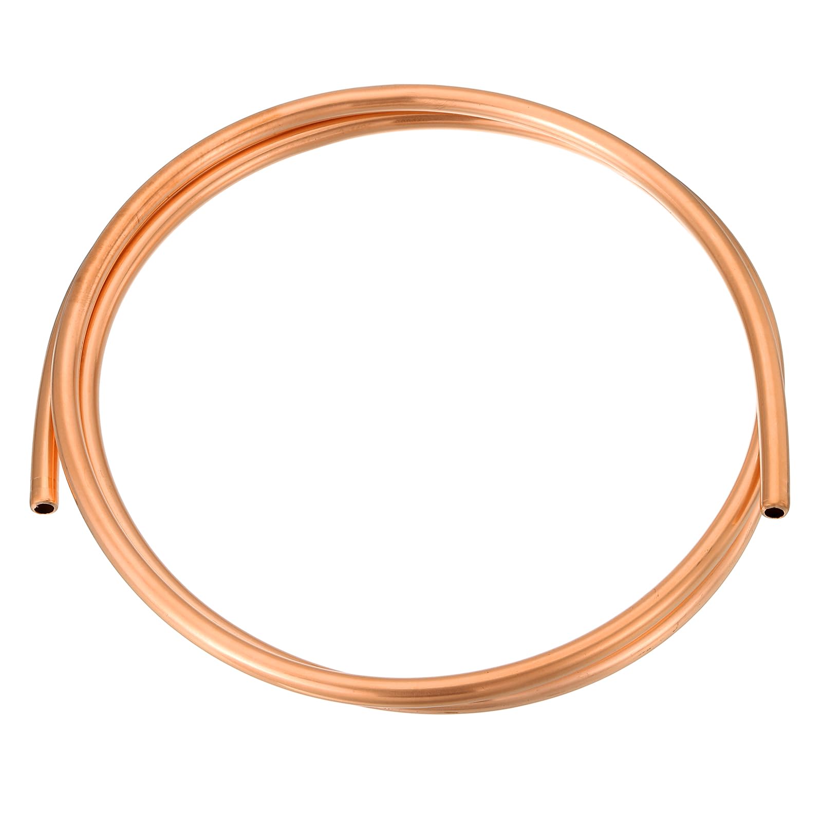 QUARKZMAN Tubo De Cobre T2 0.28" ID X 15/32" OD X 6.7 Pies Tubo De Refrigeración De Cobre Puro Al 99% Sin Costura Bobina Flexible Para Sistema HVAC Aire Acondicionado Refrigerador Industria