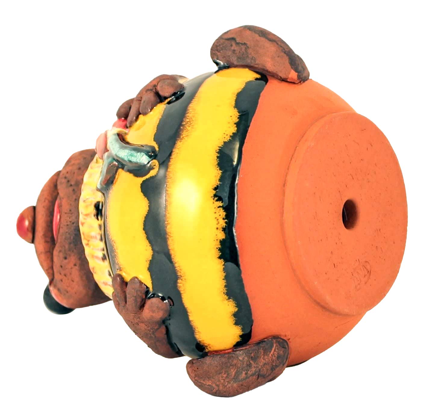 Ceramiczna ozdoba ogrodowa, ręcznie wykonana, dekoracja ogrodowa do użytku na zewnątrz, odporna na warunki atmosferyczne, ceramiczna dekoracja ogrodowa, figurki ogrodowe i posągi ogrodowe
