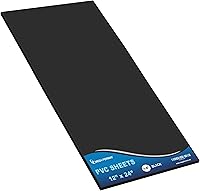 Vista 103 de Mega Format Hojas de plástico de PVC expandido, hoja blanca rígida de 6 x 12 pulgadas para manualidades, señalización y exhibiciones, tablero de PVC