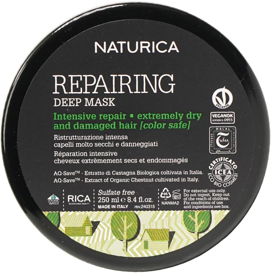 Repairing Deep Mask for Extremely Dry & Damaged Hair with Olive Oil & Pistachio Oil - 250ml