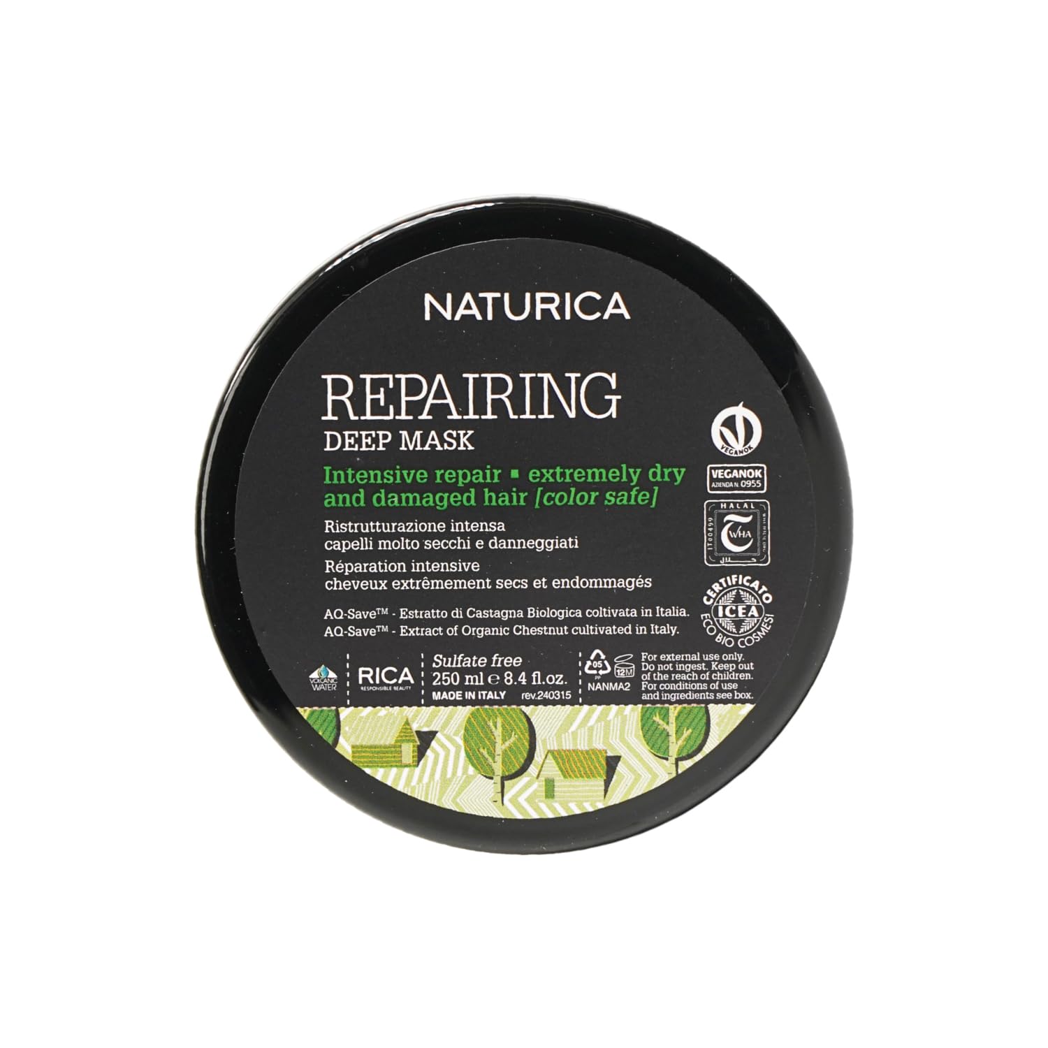 Repairing Deep Mask for Extremely Dry & Damaged Hair with Olive Oil & Pistachio Oil - 250ml