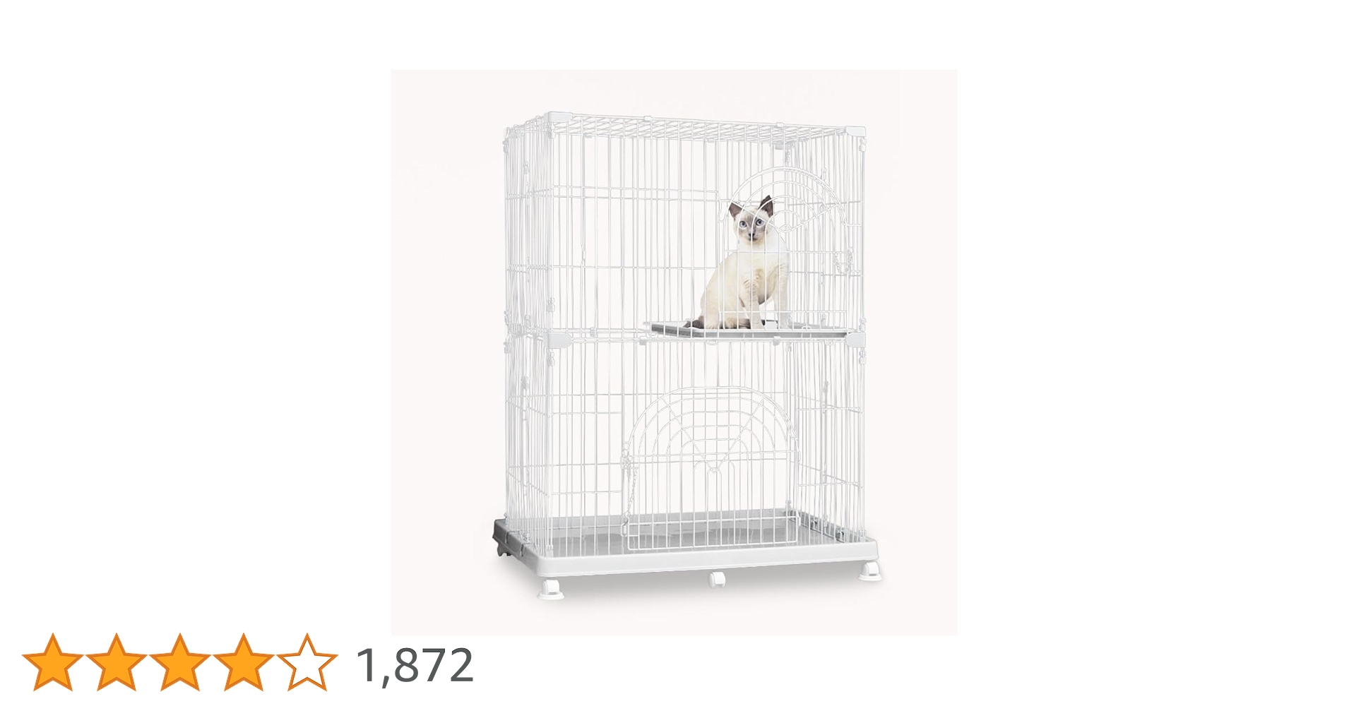 アイリス 猫 ケージ コンパクト オリジナルペットケージ 2段 ホワイト Amazon.co.jp: アイリスオーヤマ オリジナルペットケージ 2段