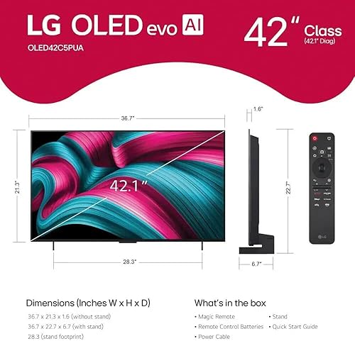Miniatura 2 de LG OLED42C5P 42 pulgadas Clase C5 Series 4K OLED Smart TV