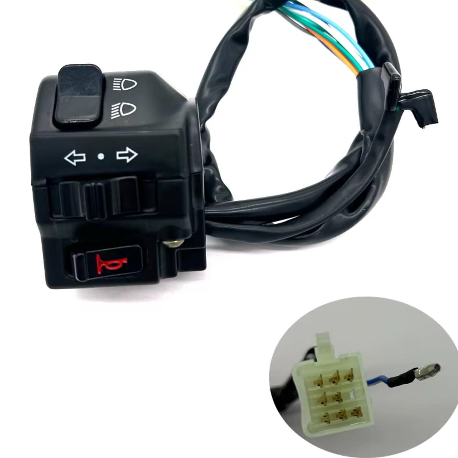 Controlador De Luces Motocicletas 7/8" 22MM, para Botones De Control De Faros De Señal De Giro Universales, Claxon De Moto