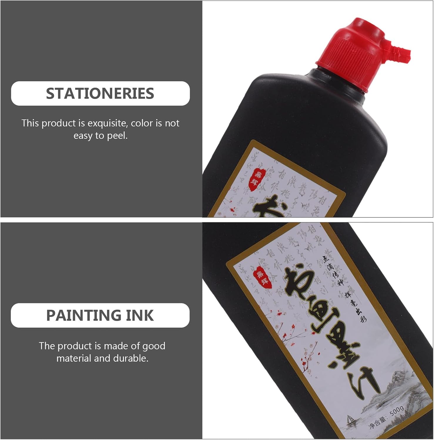 VILLCASE 2Pcs Calligraphy Ink Natural Fragrant Chinese Painting Ink for Smooth Writing and Drawing Stable Color for Calligraphy and Artworks