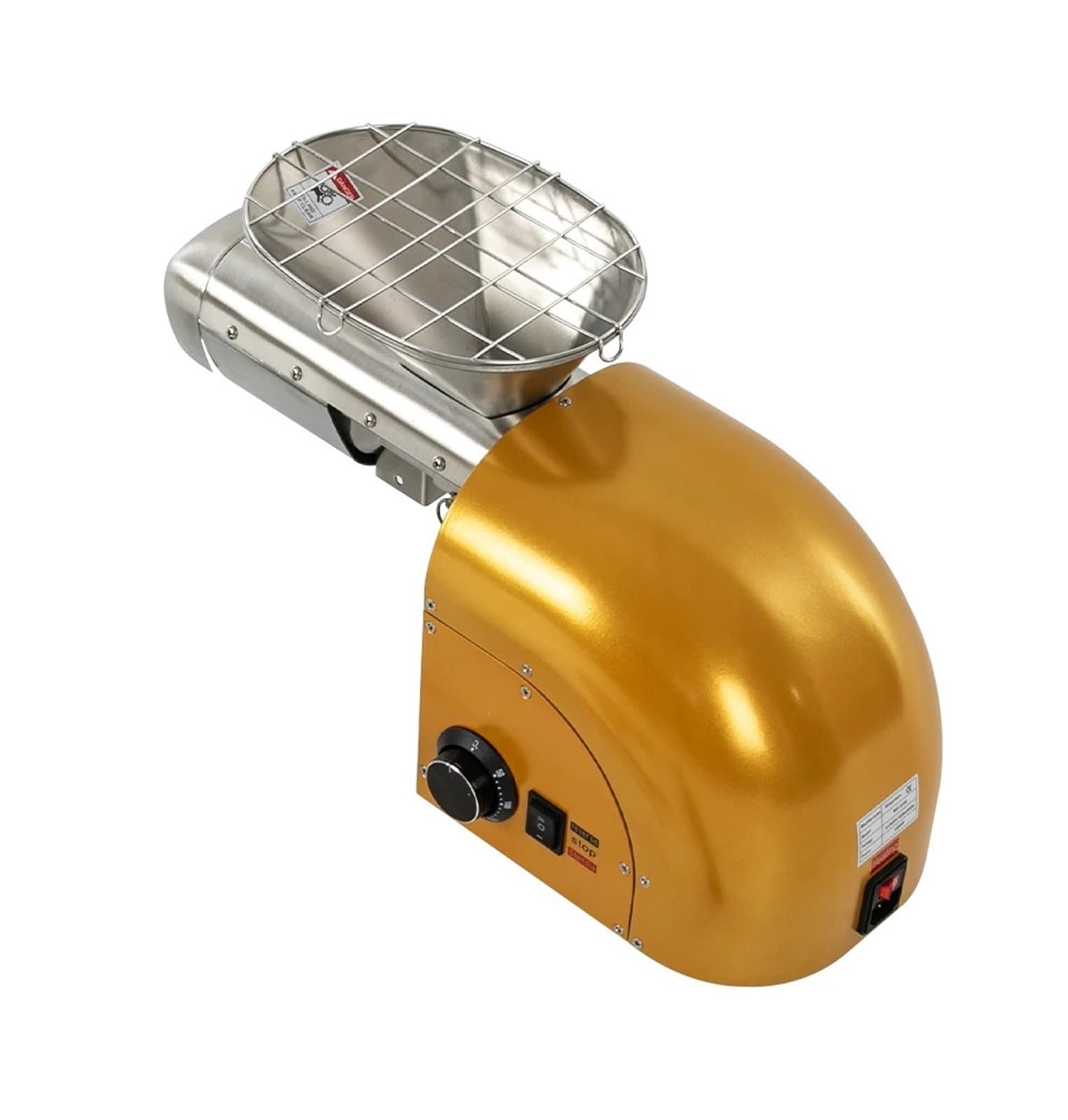 1.8KW Electric Oil Press Machine Cold & Hot Small Oil Mill Automatic Household Commercial Oil Extractor for Peanuts, Walnuts(Gold)