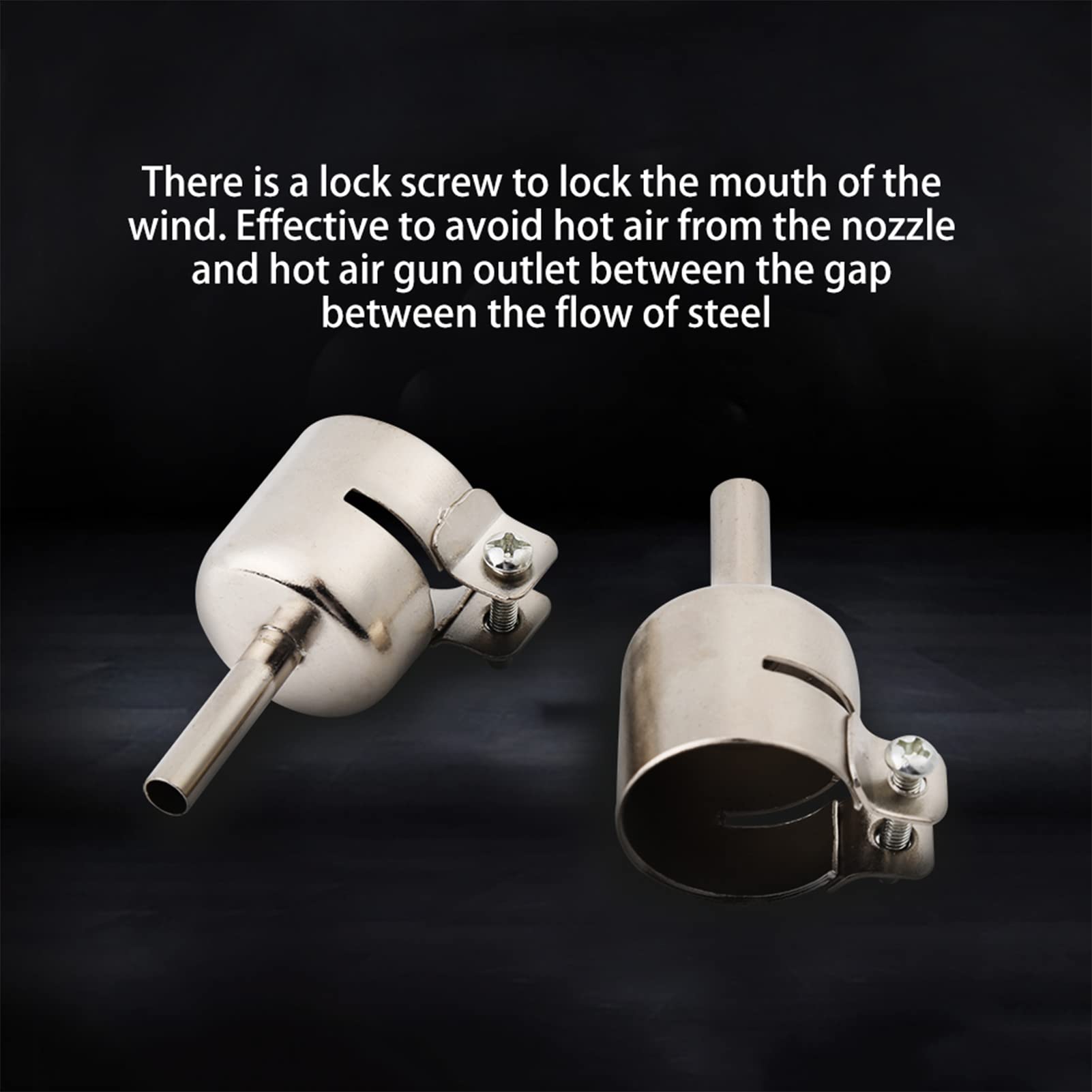 Kit 8 Ugelli Per Pistola Termica - Acciaio Inox, Angolo Curvo, Universali Per Aria Calda - Foto 3