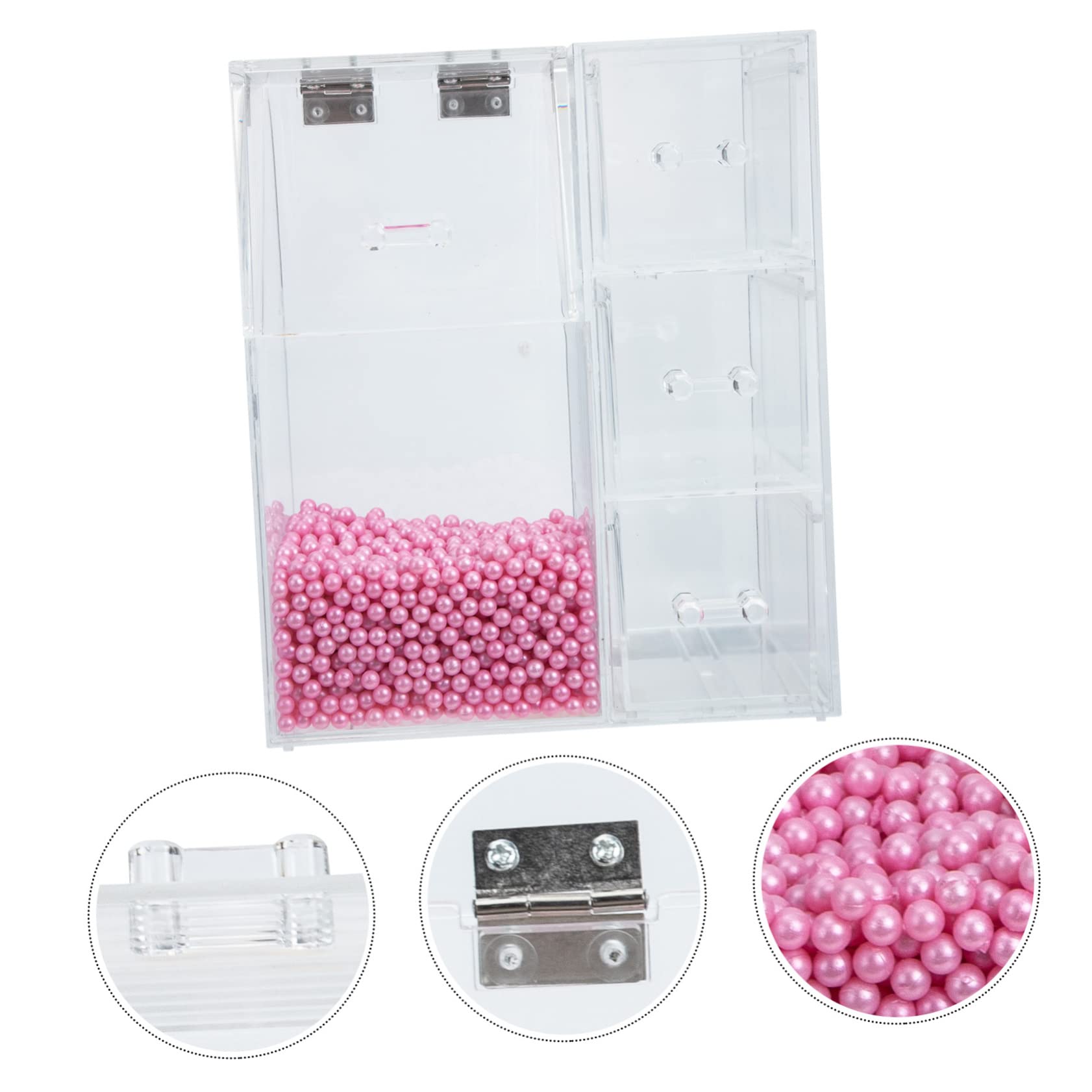 Cabilock Boîte De Rangement Pour Pinceaux De Maquillage Porte-pinceau De Maquillage Clair Boîtes De Conservation Pinceaux Maquillages Perle Étagère De Rangement Se Réconcilier