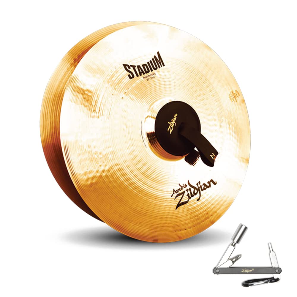 ZILDJIAN A0498 20" STADIUM SERIES MEDIUM HEAVY SINGLE HAND CYMBAL LONG SUSTAIN With ZKEY