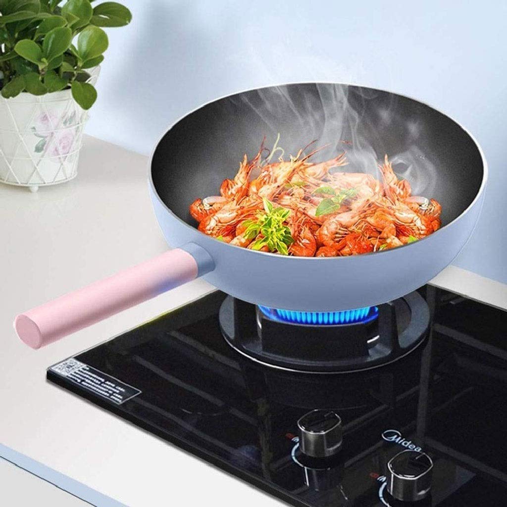 Wok, pentole, padelle, padelle, rivestimento antiaderente per padelle, ideale per cucinare al chiuso e all'aperto