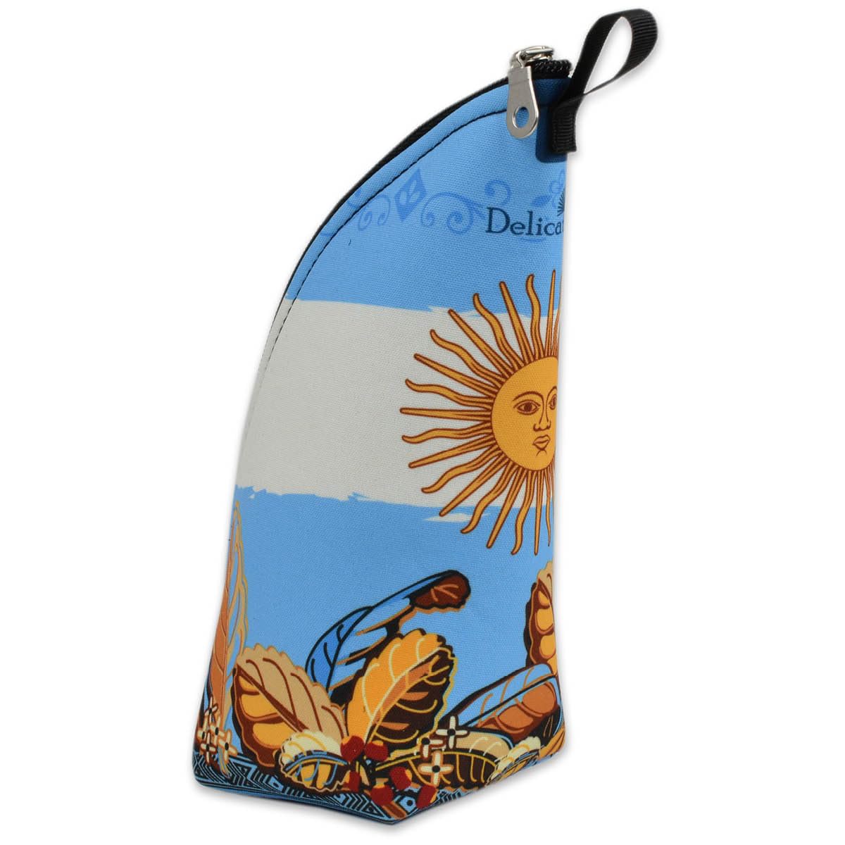 Delicatino - Portamate para Yerba Mate | Textil Espuma con Cremallera | 23 x 8 x 8 cm | Diseño Argentina.