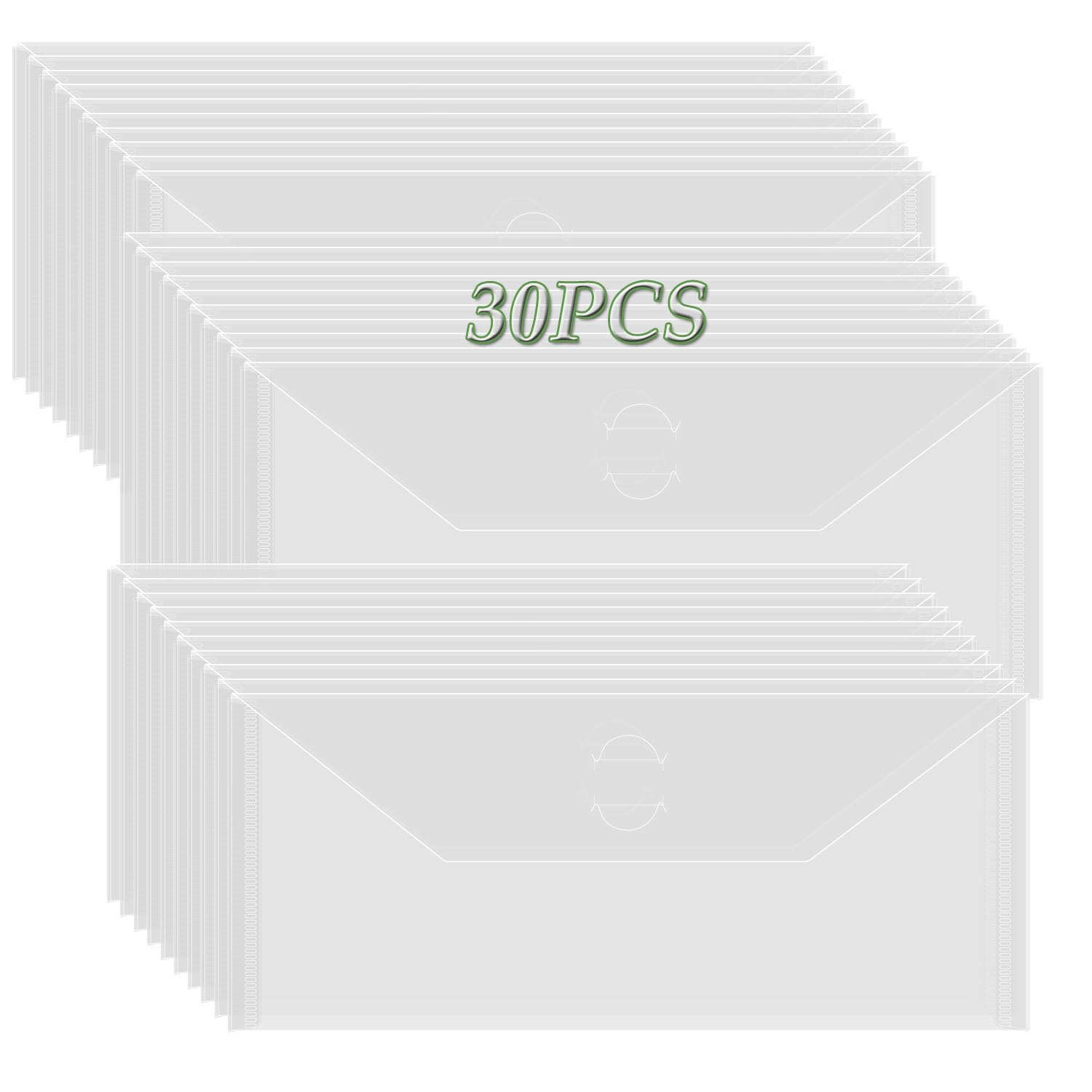 OTCRAFT 30 Pieces Clear Die & Stamp Plastic Storage Bag