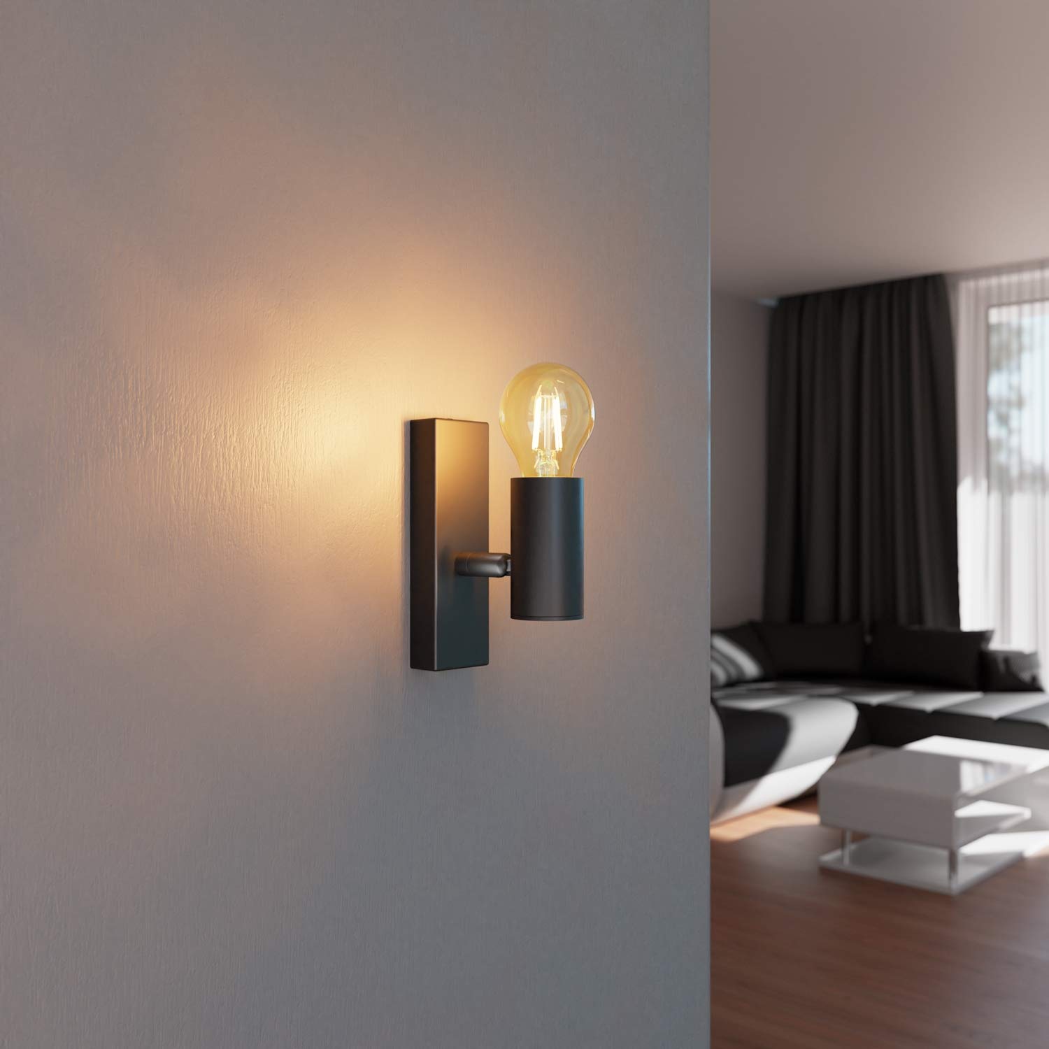 ledscom.de 12x lampadine LED E27, A60, bianco extra caldo (2400 K), 7 W, 778lm, dimmer a 3 livelli, color oro