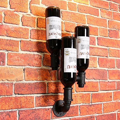 Soporte para botellas de vino LUNEZY estilo vintage miniatura 3