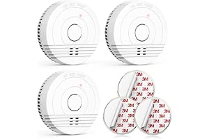 3-Pack Battery-Operated Dual Sensor Smoke Detector for Enhanced Home Safety