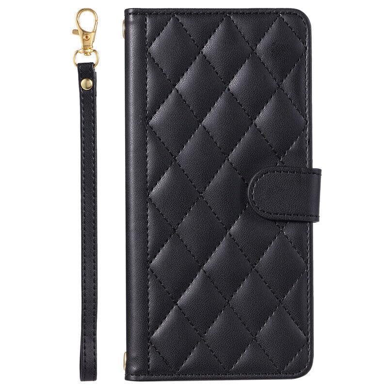 Étui en cuir de qualité pour Samsung S20 Ultra avec grille portefeuille chic