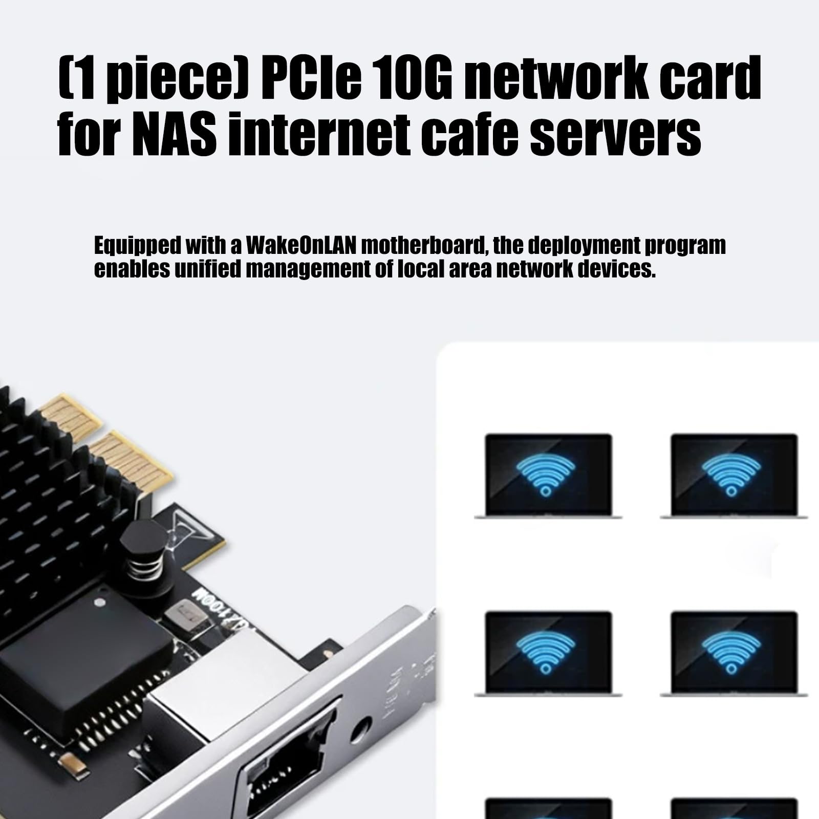 Metallo PCIe a 10Gbps RJ45 Ethernet Card per workstation e server con connessione stabile