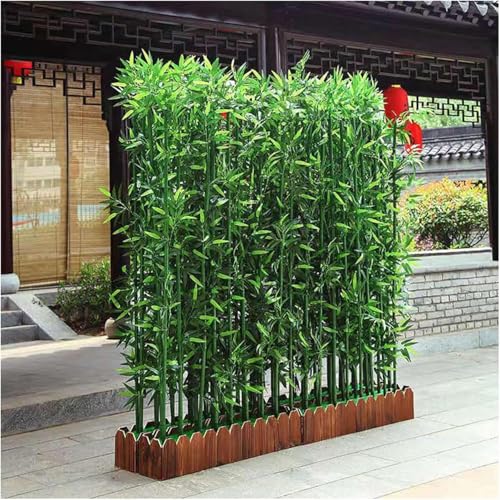 Courtyard Landscaping Simulation Bamboo Artificial Plants Tree, Room Divider 5.9